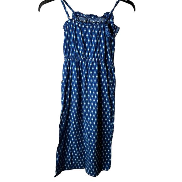 Boden Little Girl Jumper Blue Print Summer Straps Preppy Fun Cutie 9-10 yrs - Picture 6 of 9